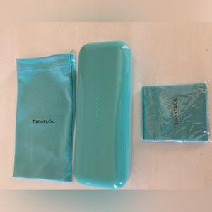 Tiffany & Co glasses case, glasses cloth, dust bag